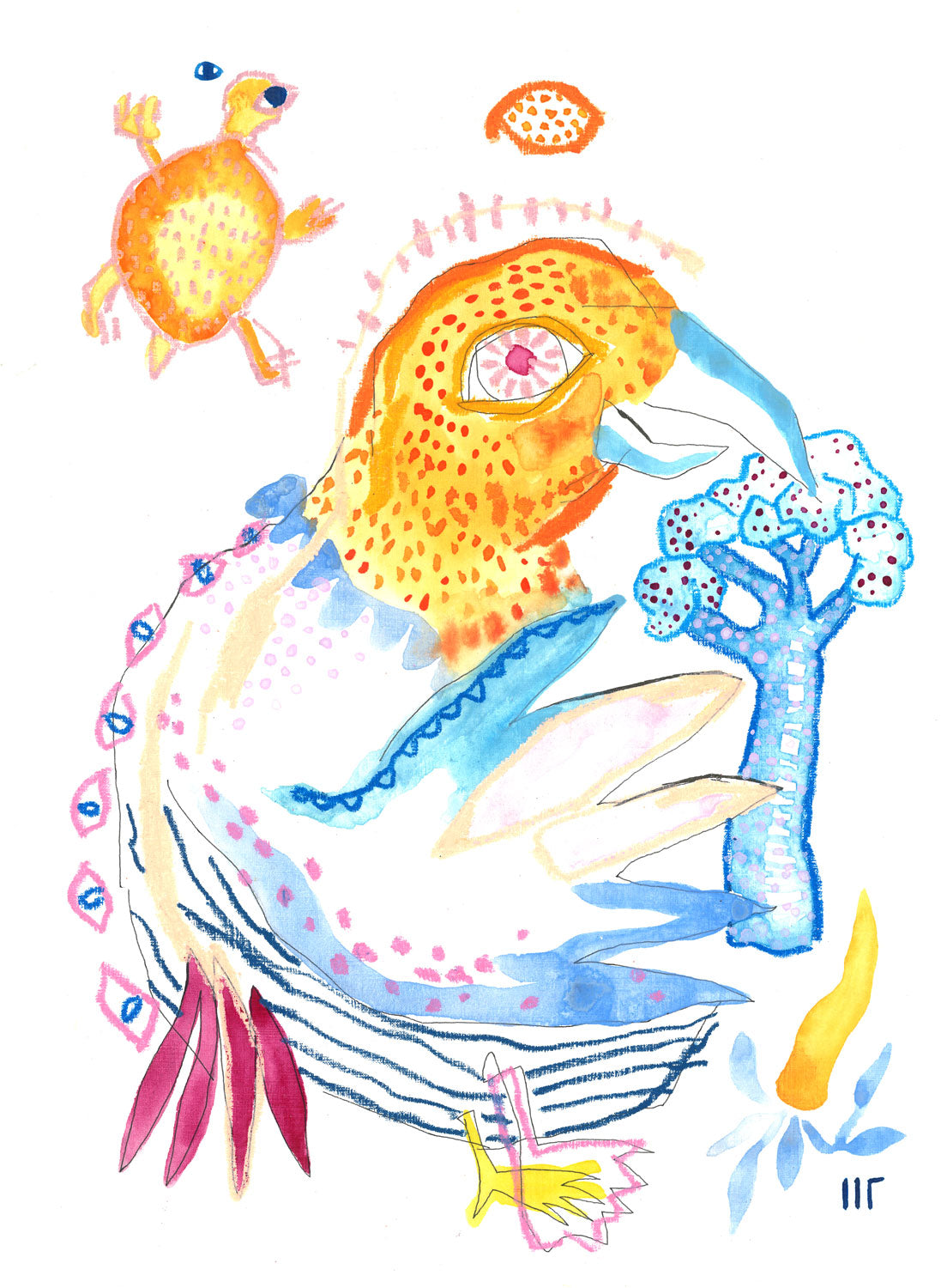 Bird's Blue Broccoli