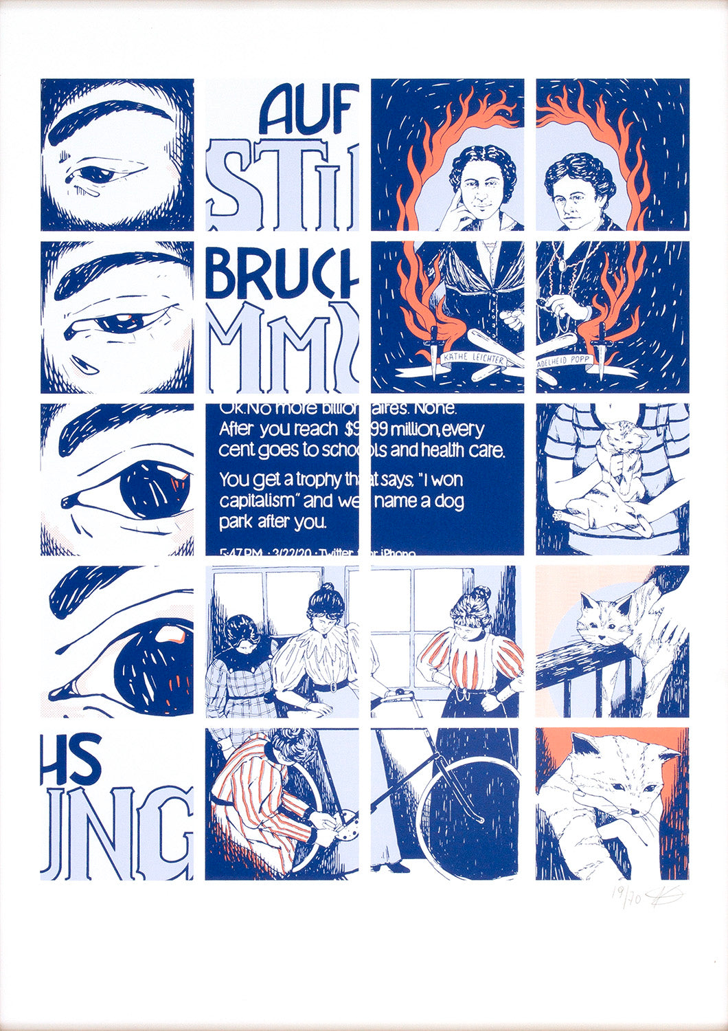 Aufbruchsstimmung A2 Screenprint