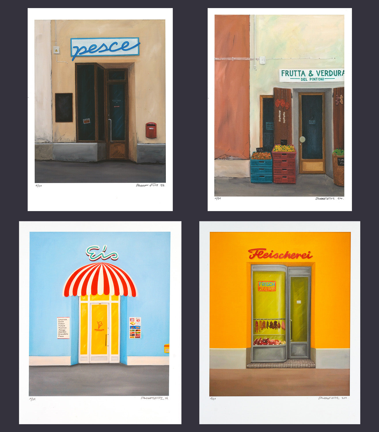 Bundle Rudolf Fitz - 4 Prints