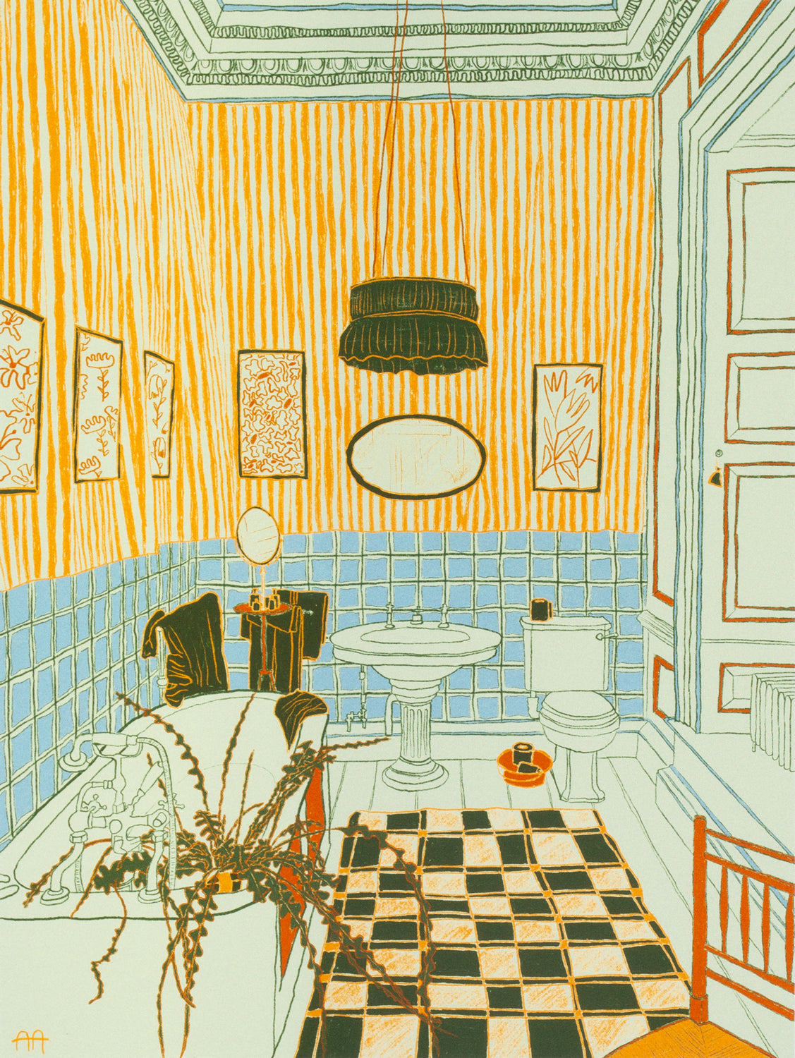 Stripey Bathroom