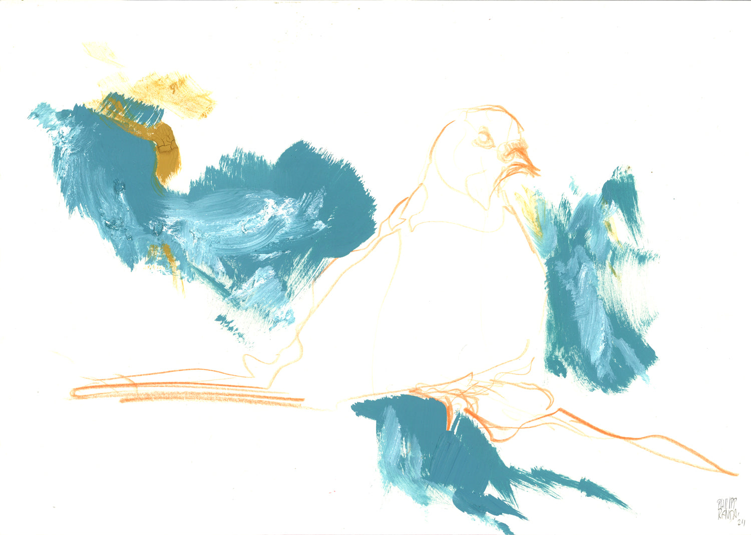 jeden Morgen um 10 uhr, unten am Olivenbaum