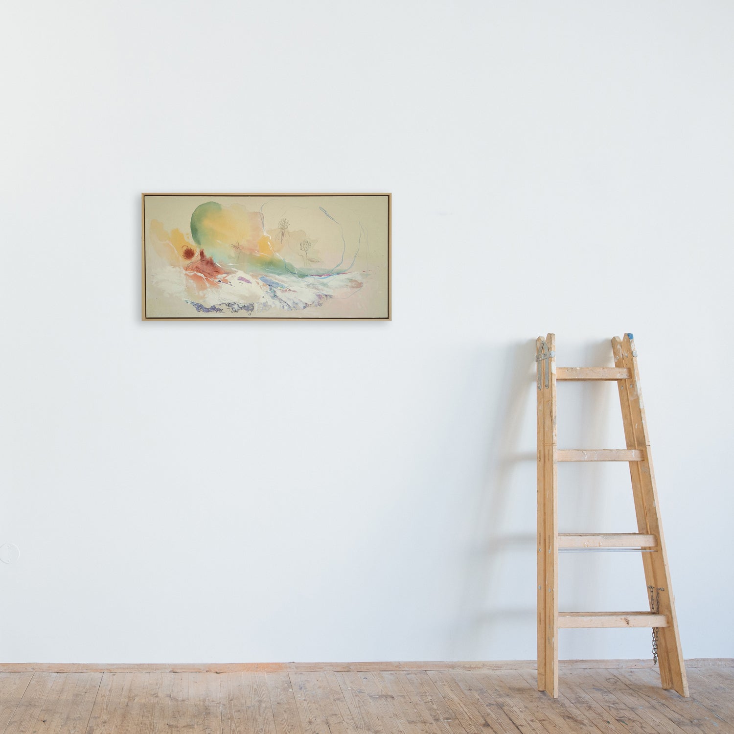 Durch ein Blumenfeld laufen