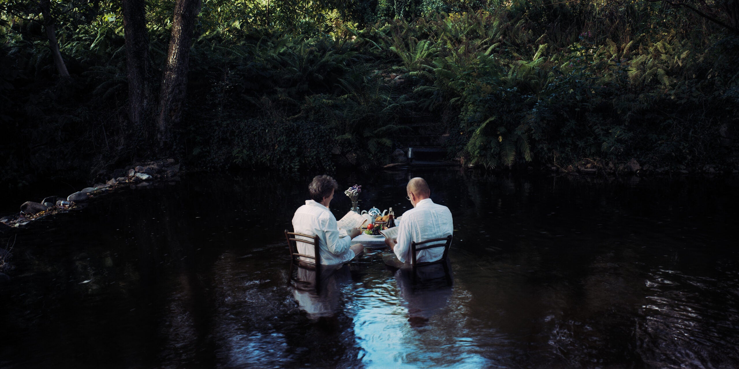 Breakfast with ferns