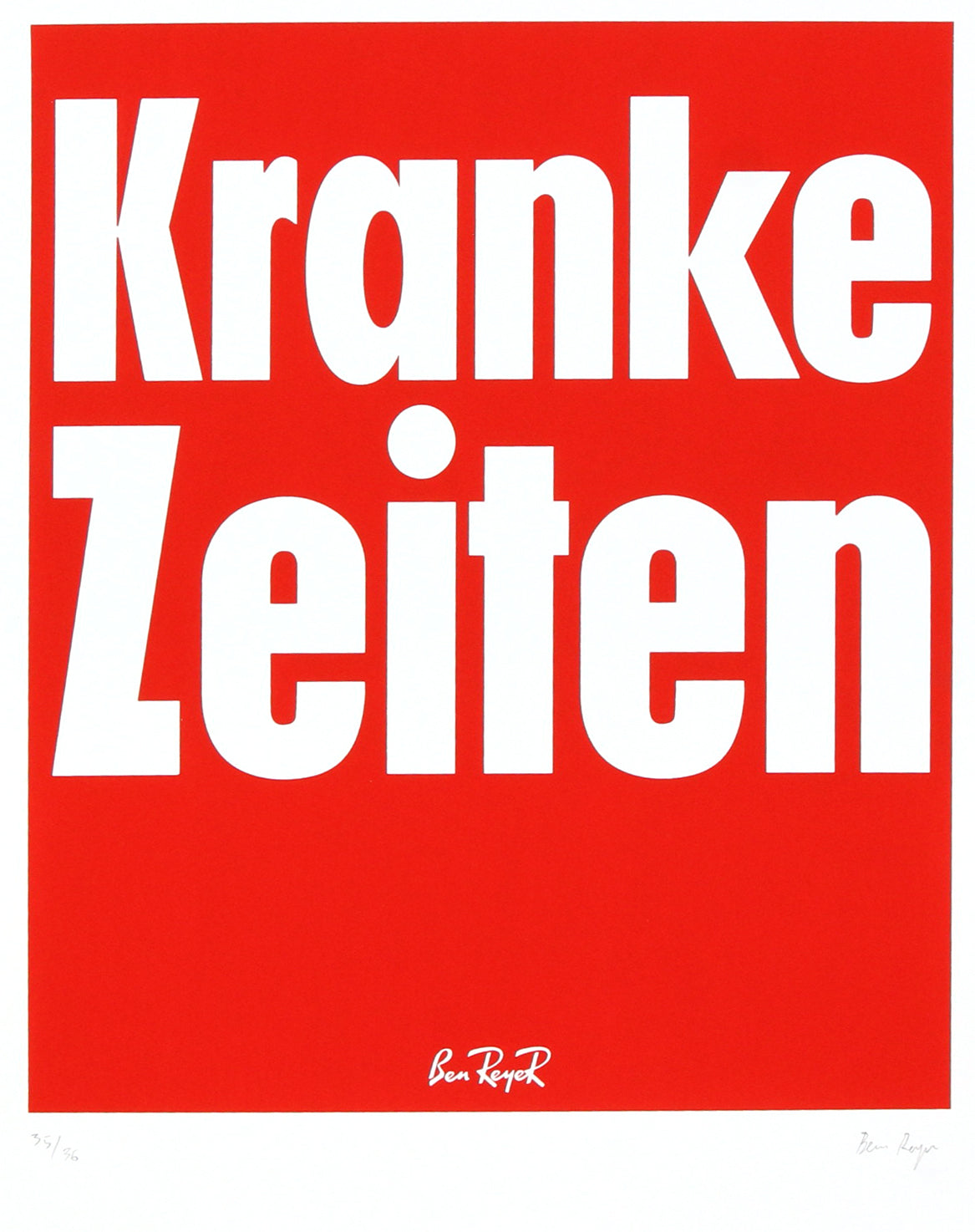 Ben Reyer - Kranke Zeiten