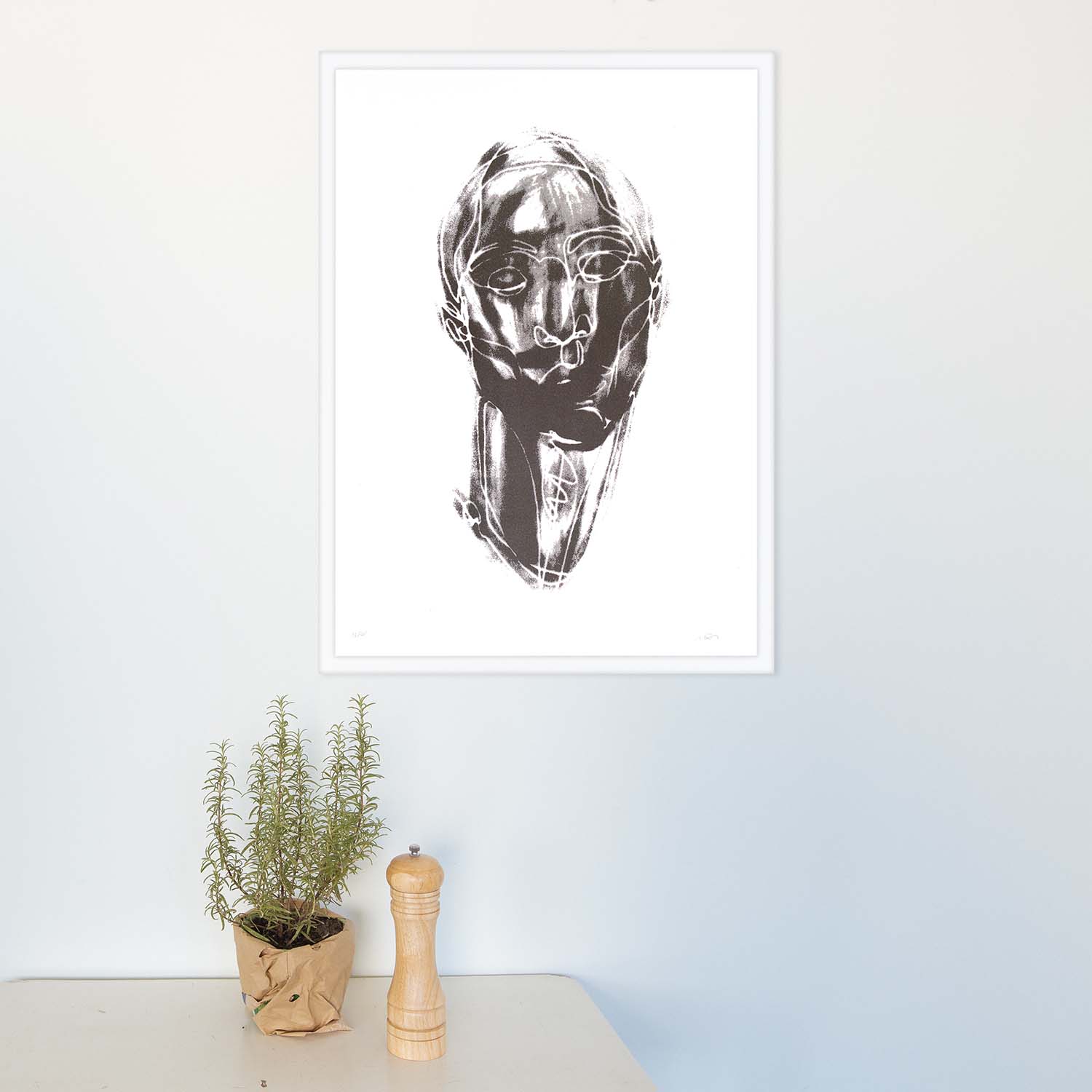 Martin Tardy (AT / FR) – Portrait Shadow 1 (White)