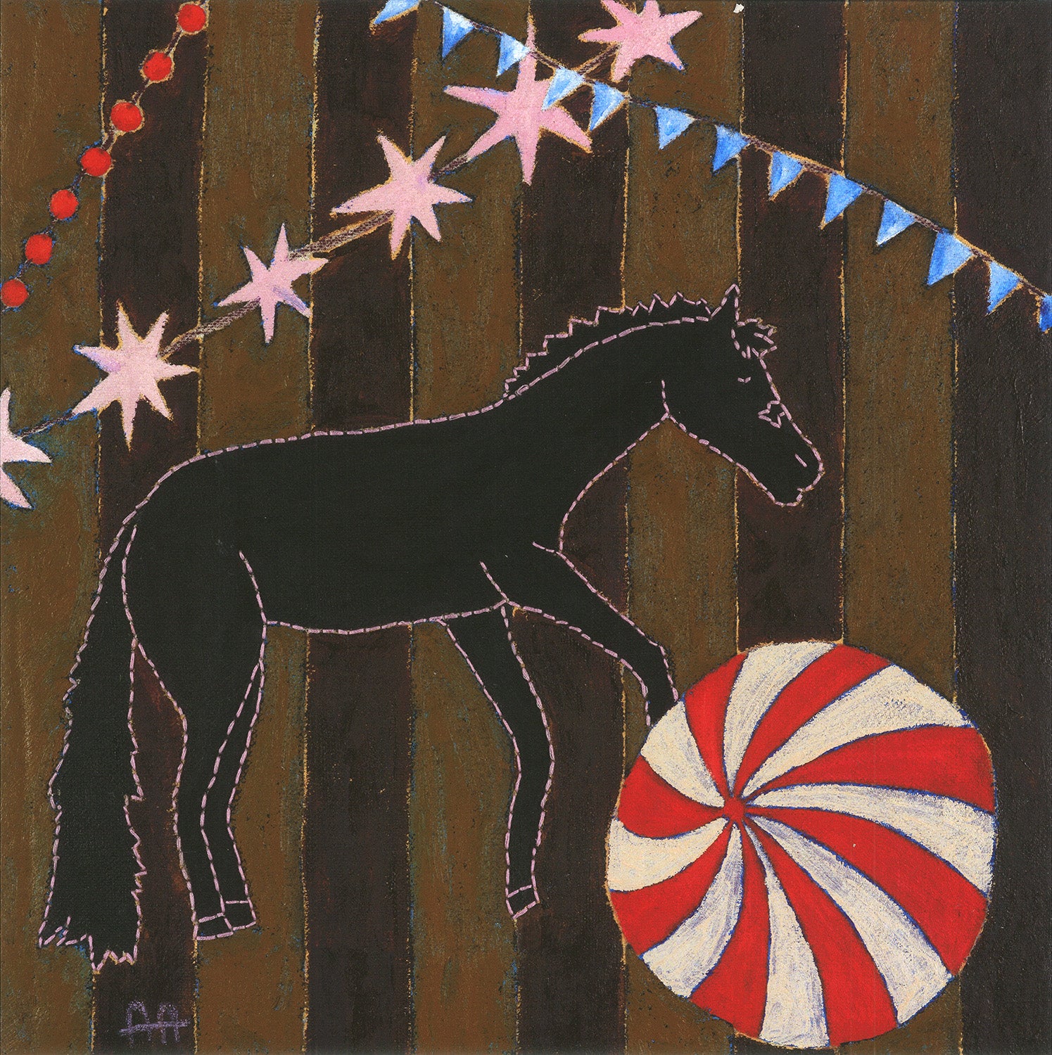 Striped Horse Brown