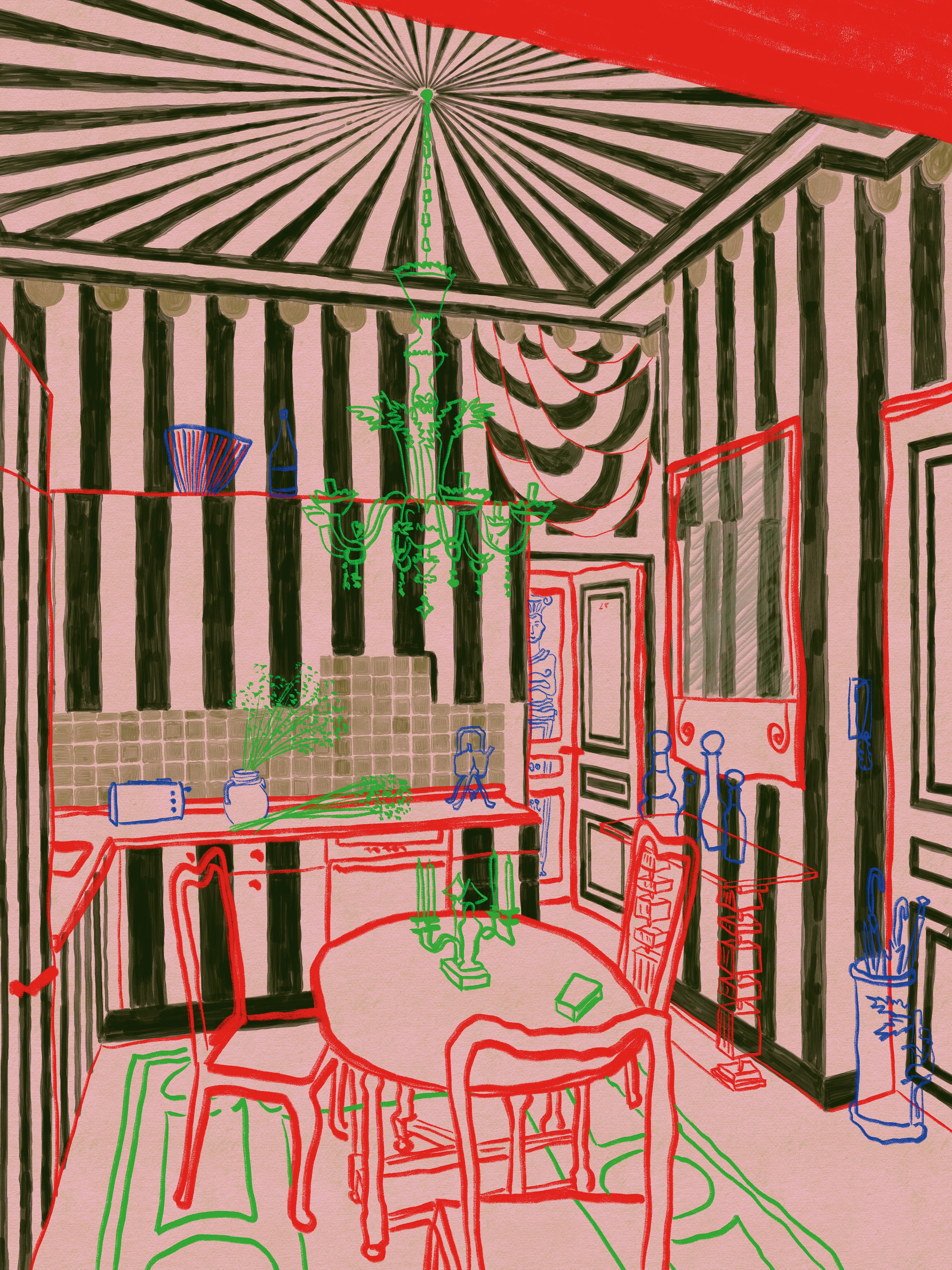 Stripey Kitchen