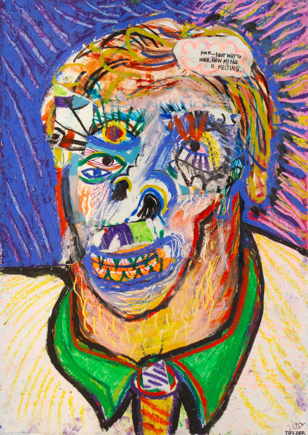 Fuck, I got way to high. Now my face is melting.
