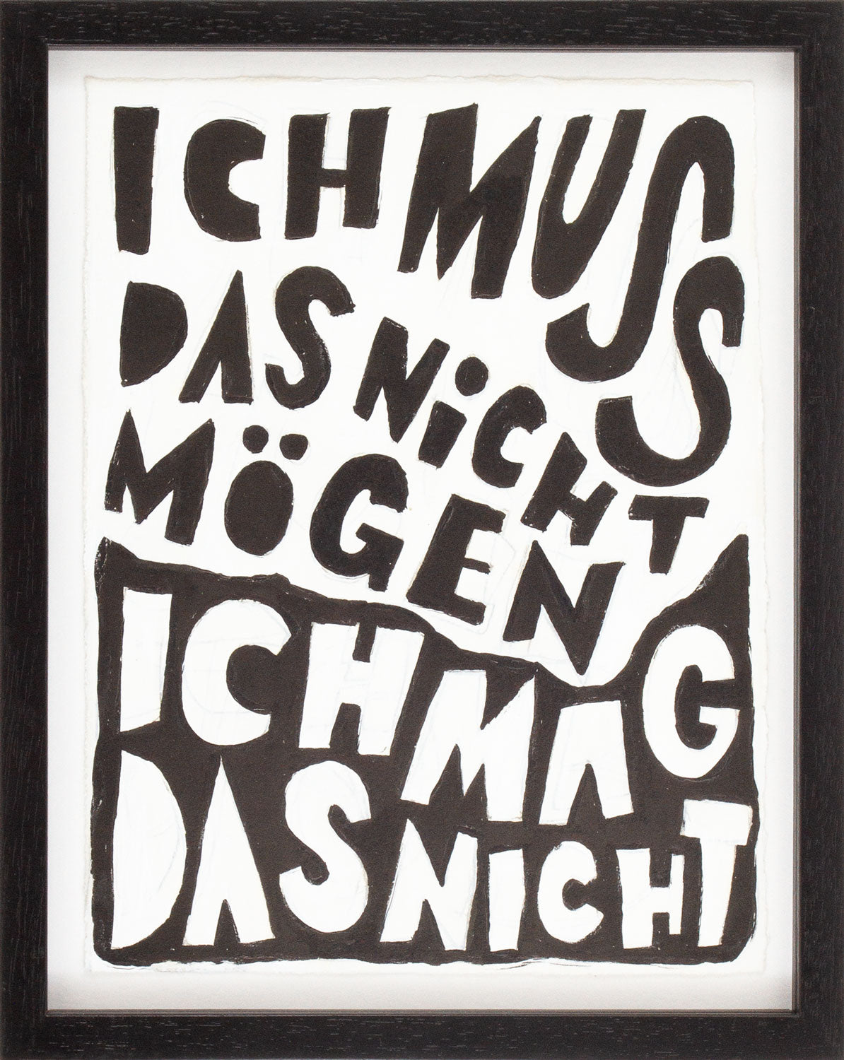 Ich muss das nicht mögen ich mag das nicht