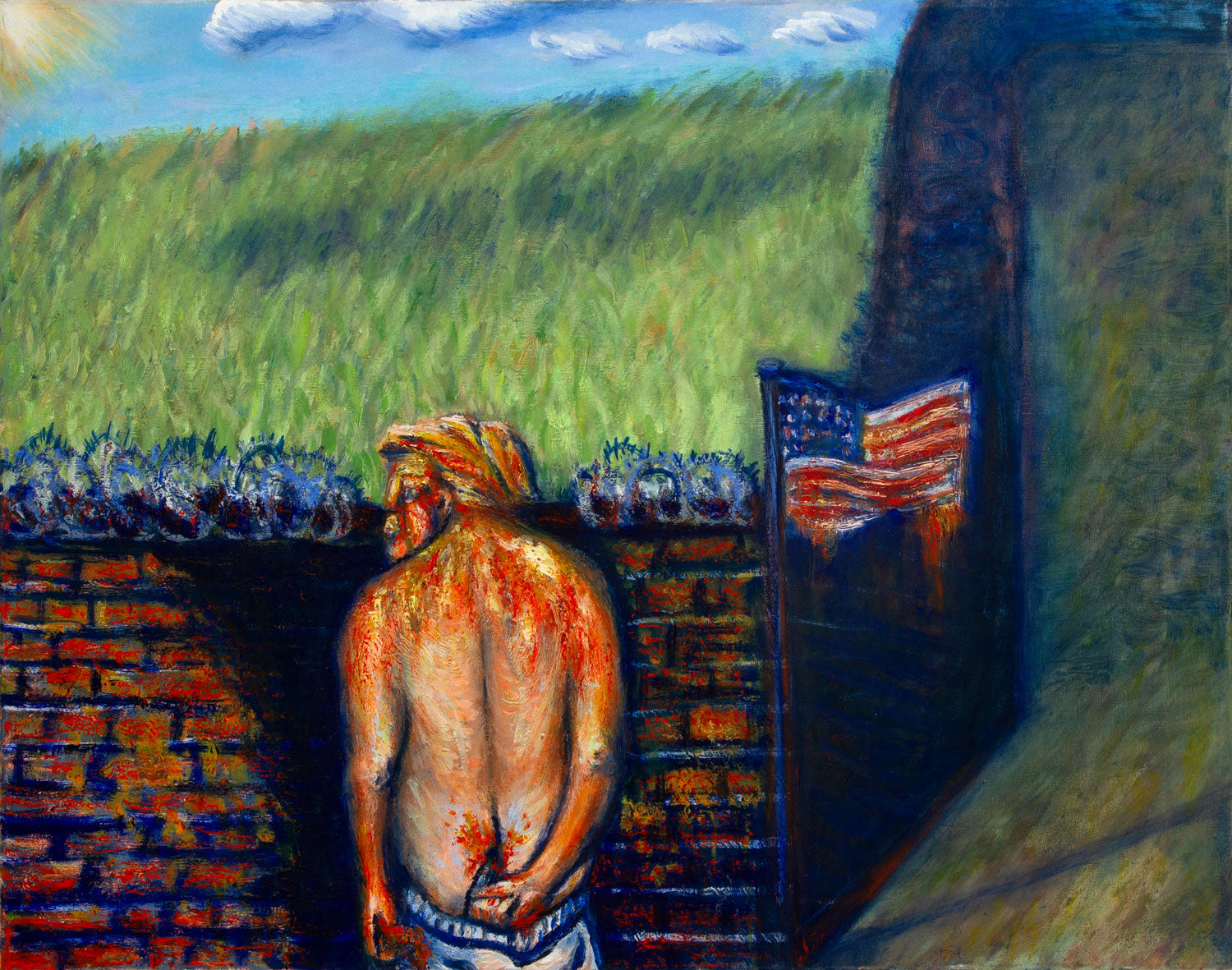 Orange Man Orange Wall