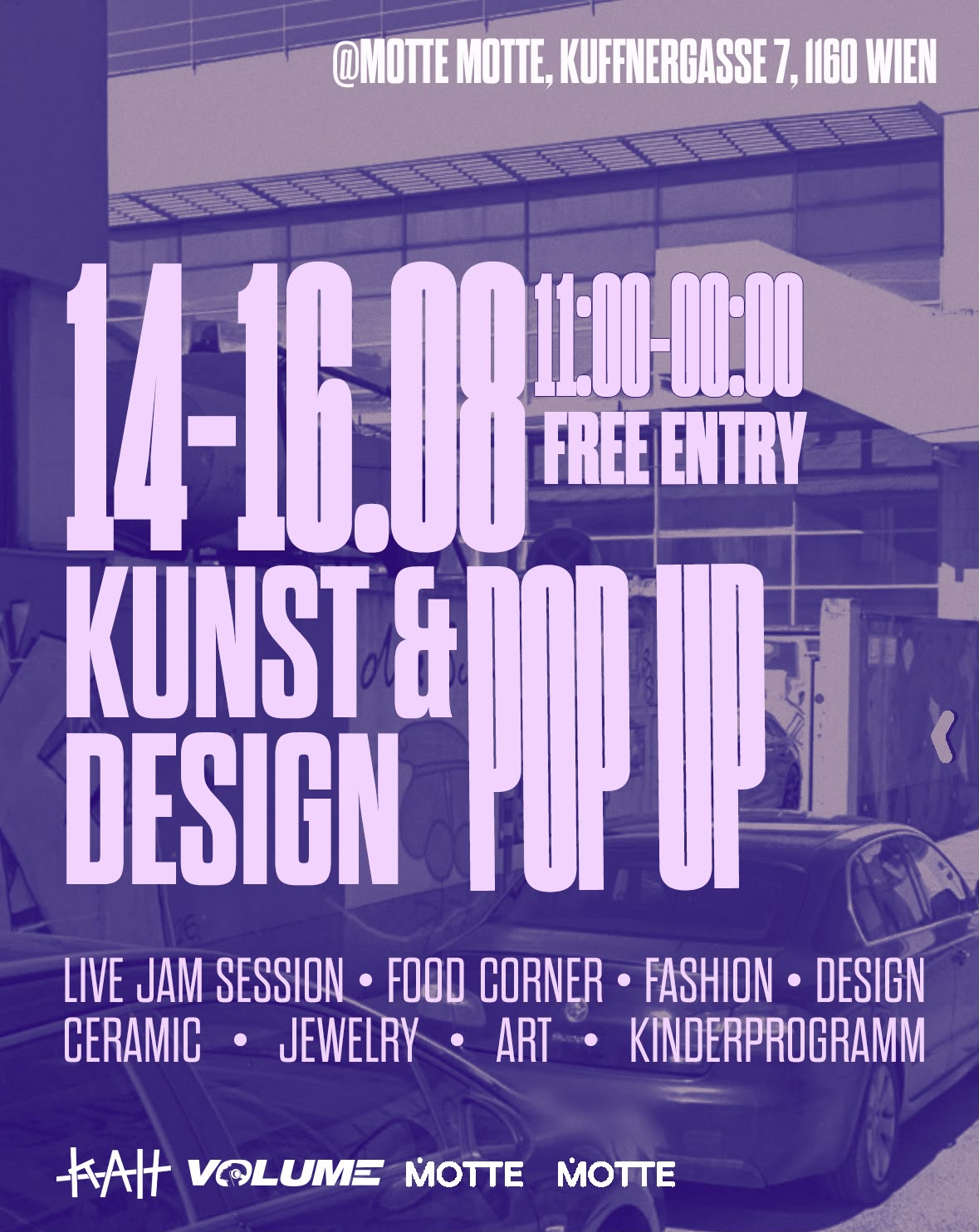 Stand buchen — Kunst & Design Pop-Up 14.8. - 16.8.2026