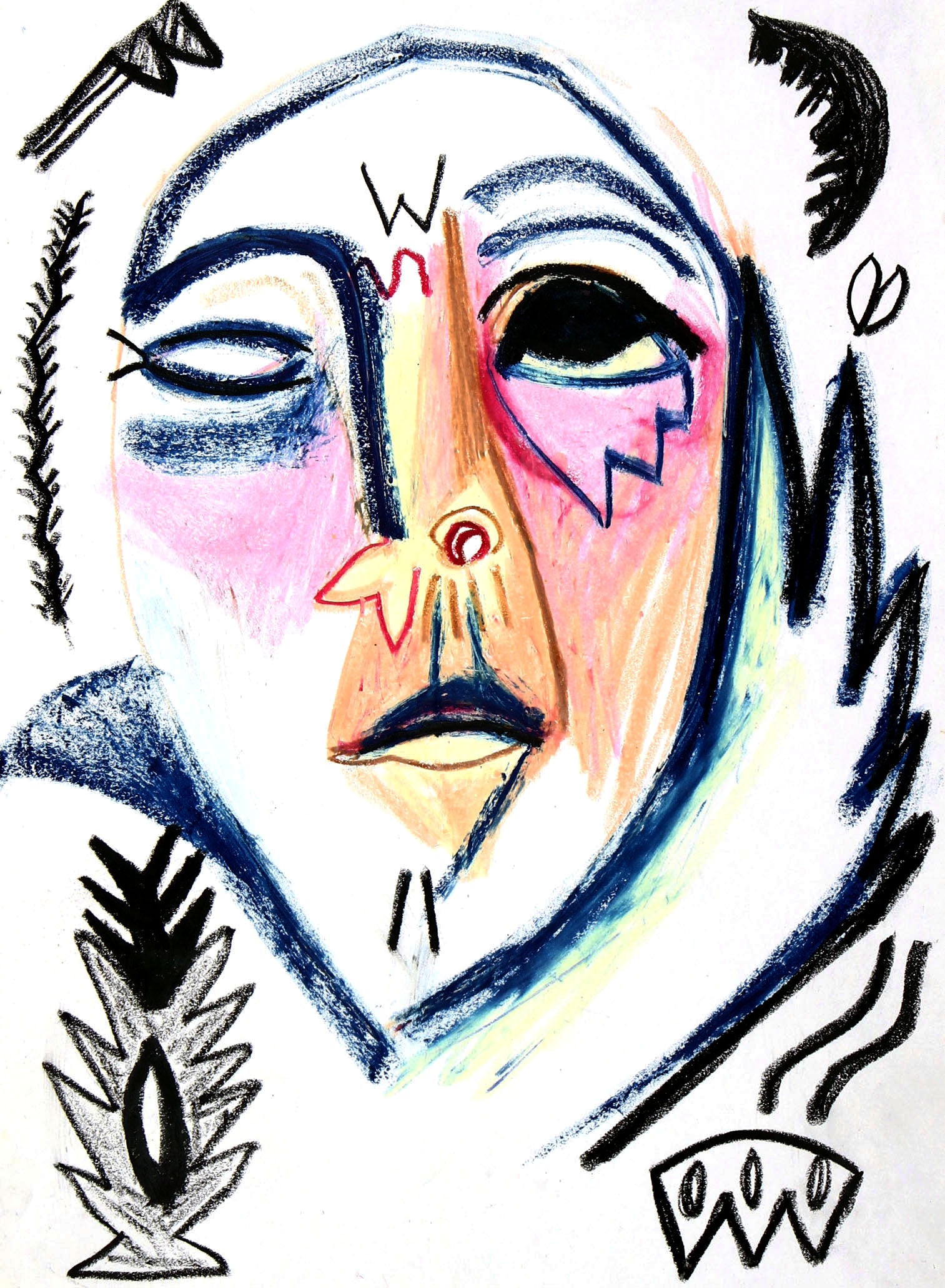 Mystic head kunst ab hinterhof